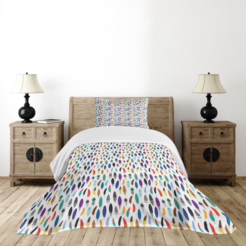 Aztec Culture Motifs Bedspread Set