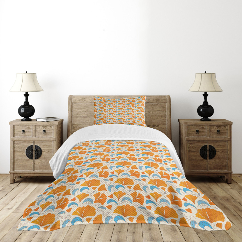 Modern Floral Design Bedspread Set