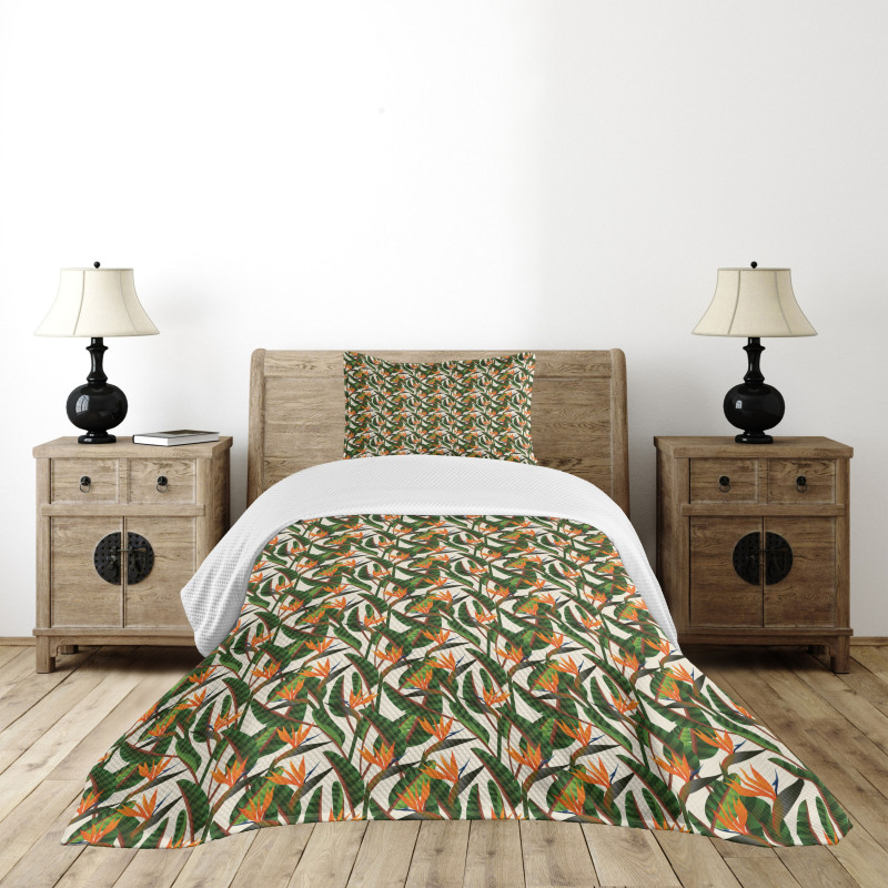 Exotic Summer Jungle Bedspread Set