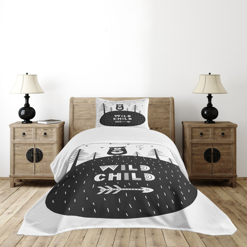 Wild Child and Bear Bedspread Set