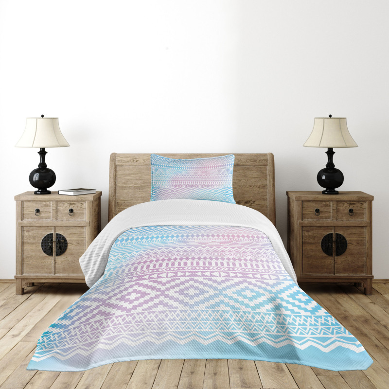 Triangles Zigzag Stripes Bedspread Set