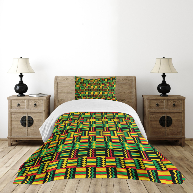 Tribal Colorful Bedspread Set