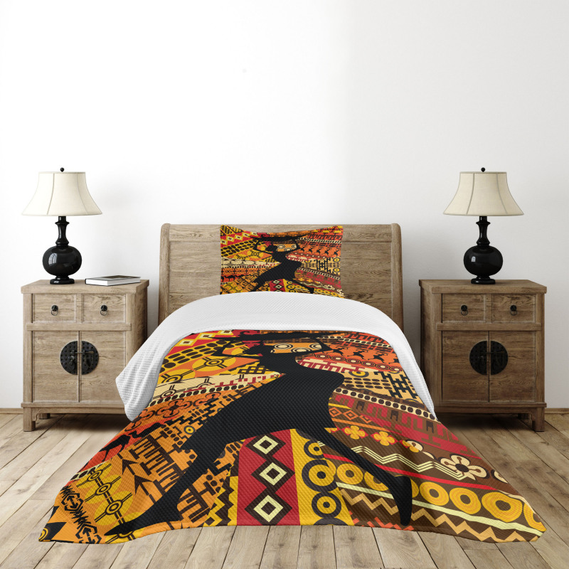 Folk Patterns Bedspread Set