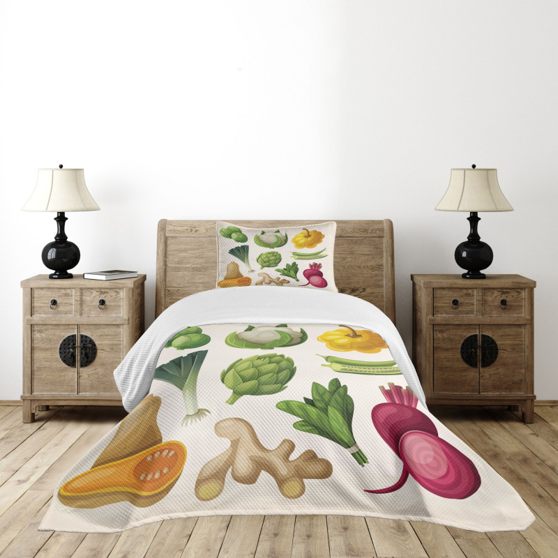 Exotic Fresh Food Bedspread Set