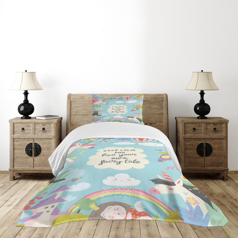 Keep Calm Fairytale Bedspread Set