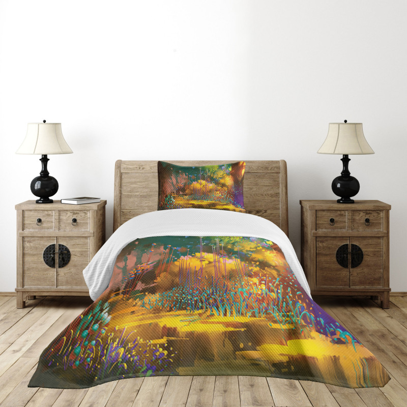 Hypnotic Jungle Plants Bedspread Set