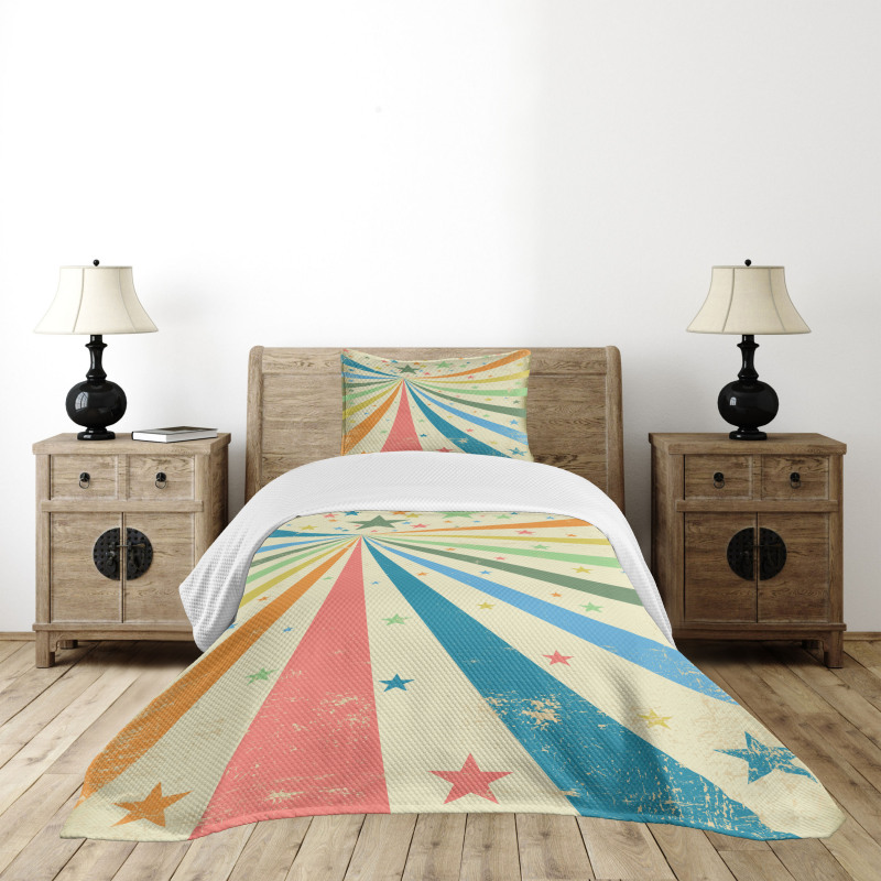 Rainbow Background Art Bedspread Set