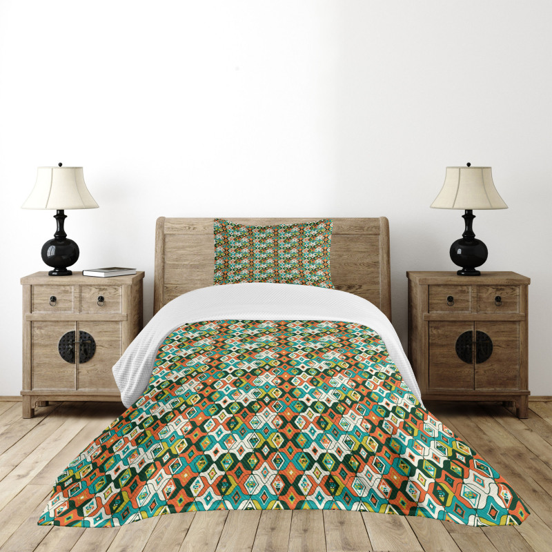 Boho Abstract Bedspread Set