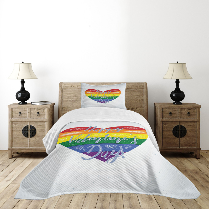 LGBTI Valentine Bedspread Set