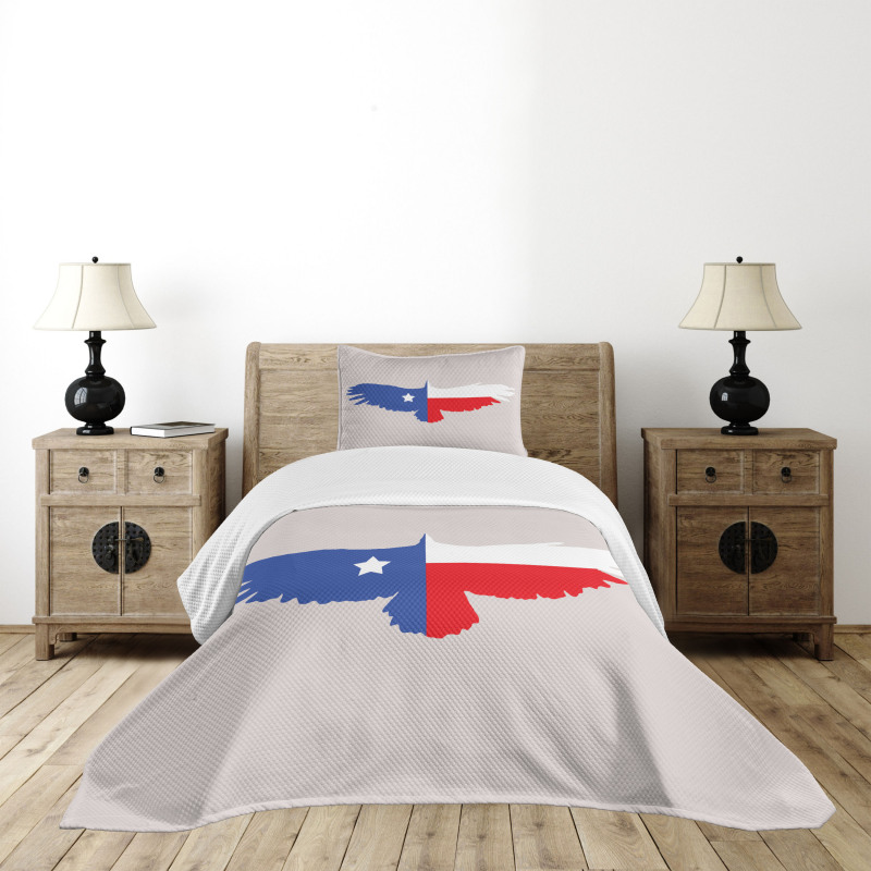 Bald Eagle Design Bedspread Set