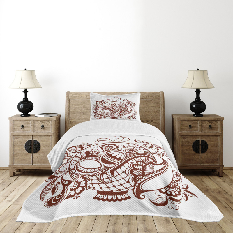 Classic Swirls Blossom Bedspread Set