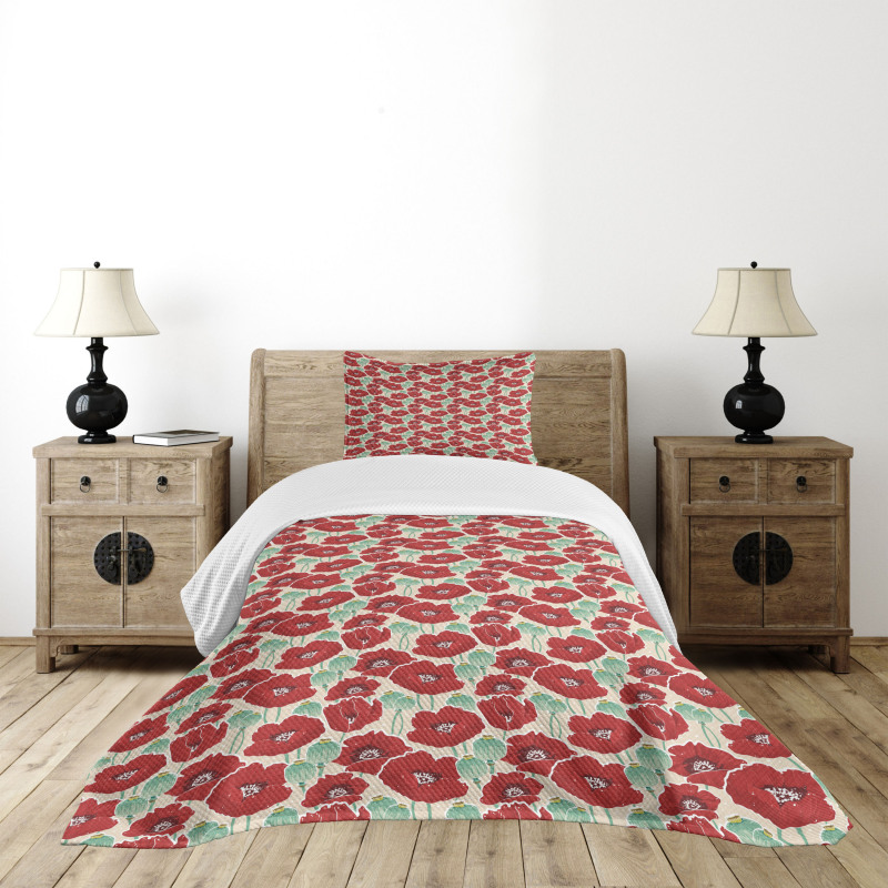 Spring Garden Artwork Bedspread Set