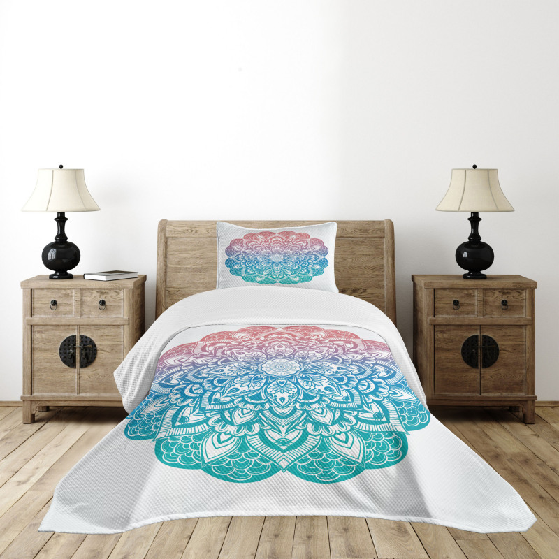 Boho Gypsy Mandala Art Bedspread Set