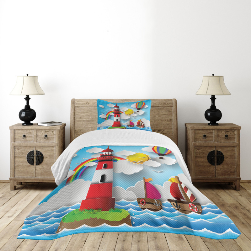 Kids Coast Cartoon Bedspread Set