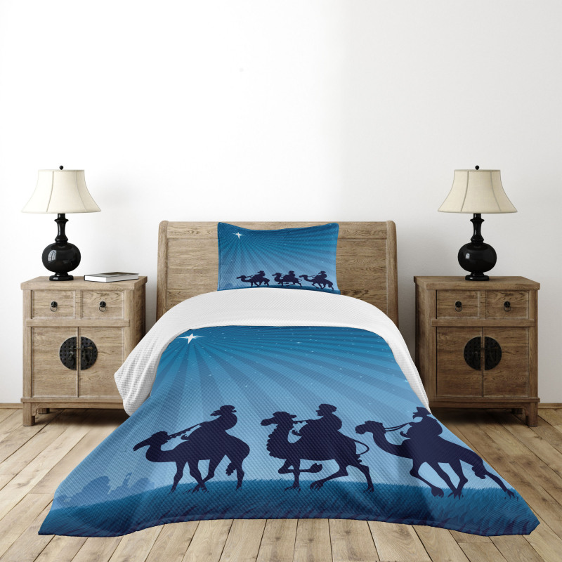 Timeless Scenery Illustration Bedspread Set