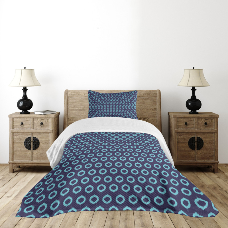 Grunge Circles Bedspread Set