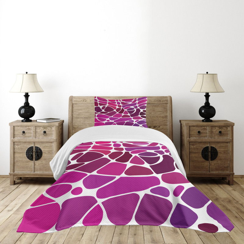 Abstract Mosaic Bedspread Set