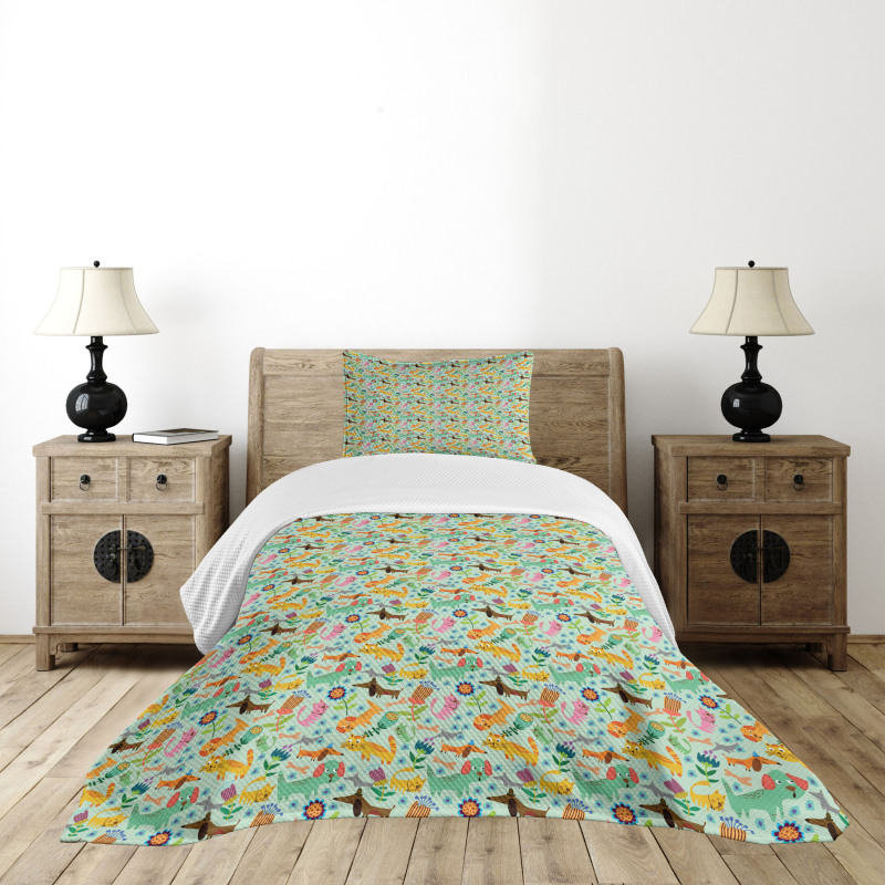 Funky Playroom Concept Bedspread Set