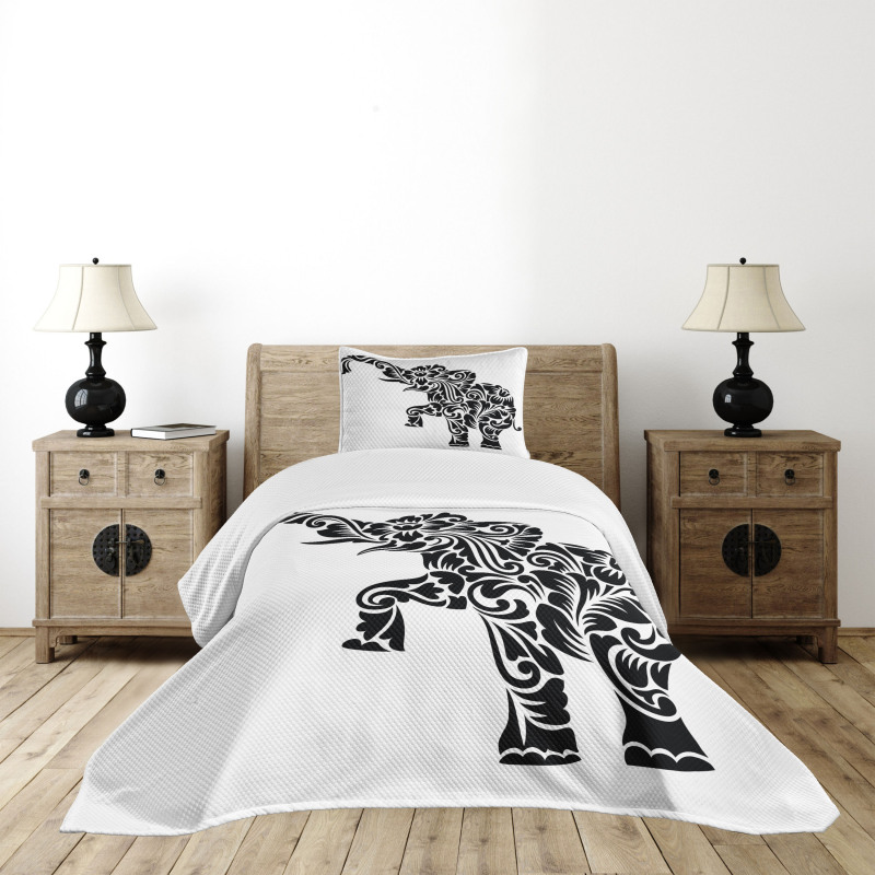 Floral Ornament Art Bedspread Set