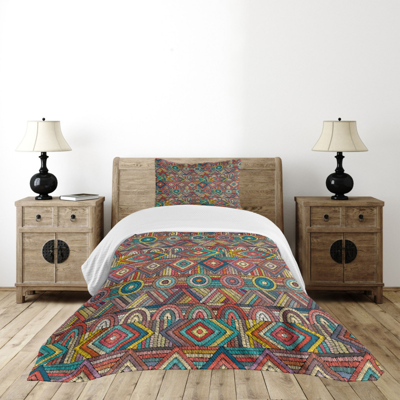 Tribal Culture Pattern Bedspread Set