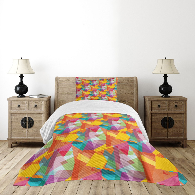 Contemporary Colorful Bedspread Set
