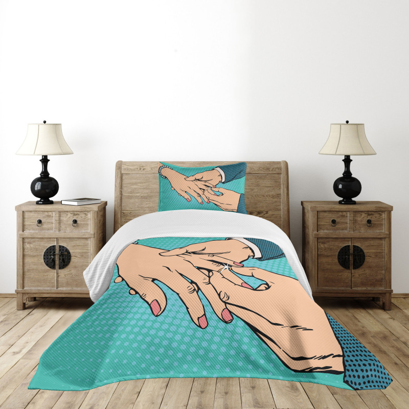 Pop Art Design Bedspread Set