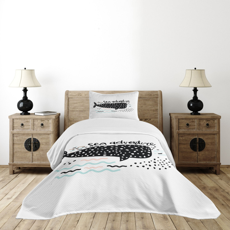 Dotted Whale Shark Bedspread Set