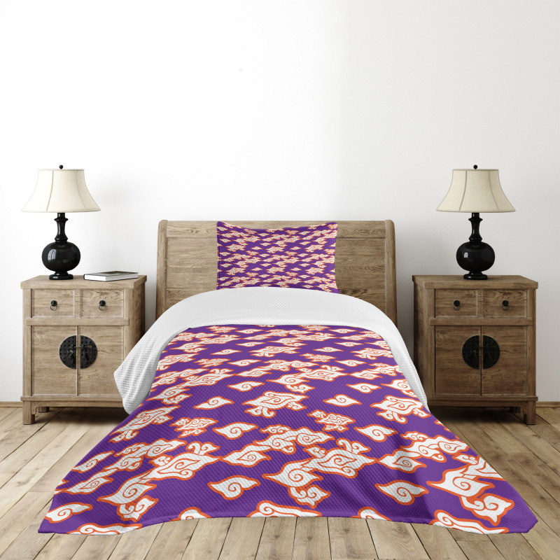 Indonesian Batik Hippie Bedspread Set