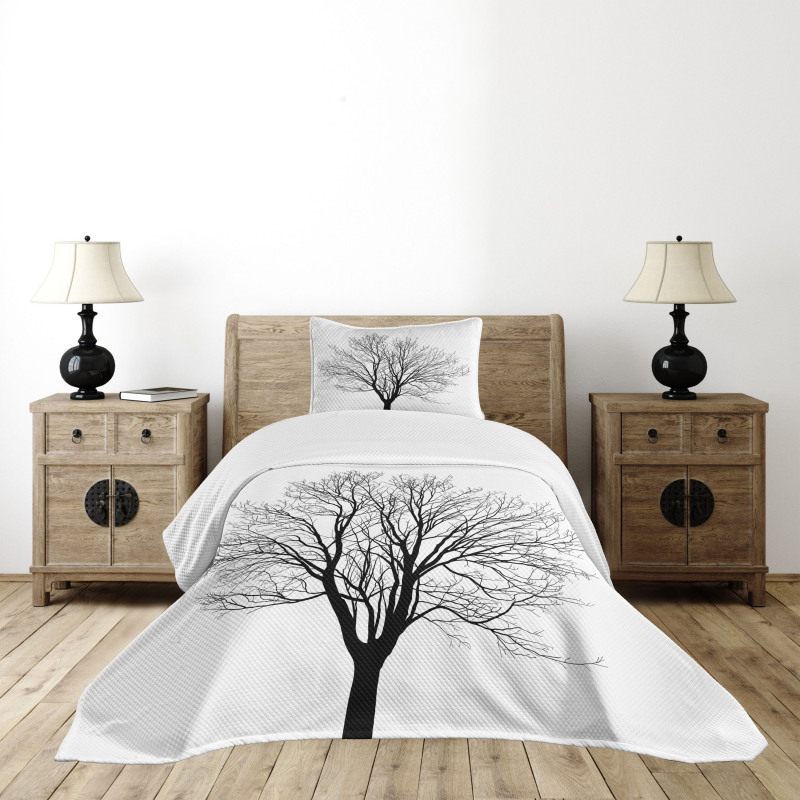 Barren Maple Tree Bedspread Set