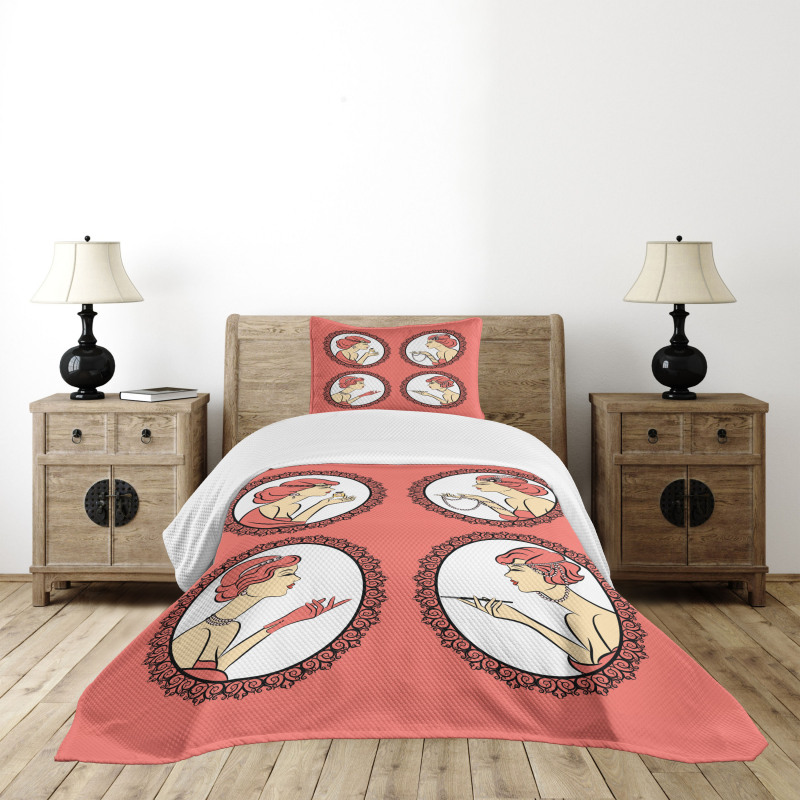 Fashion Portraits Bedspread Set