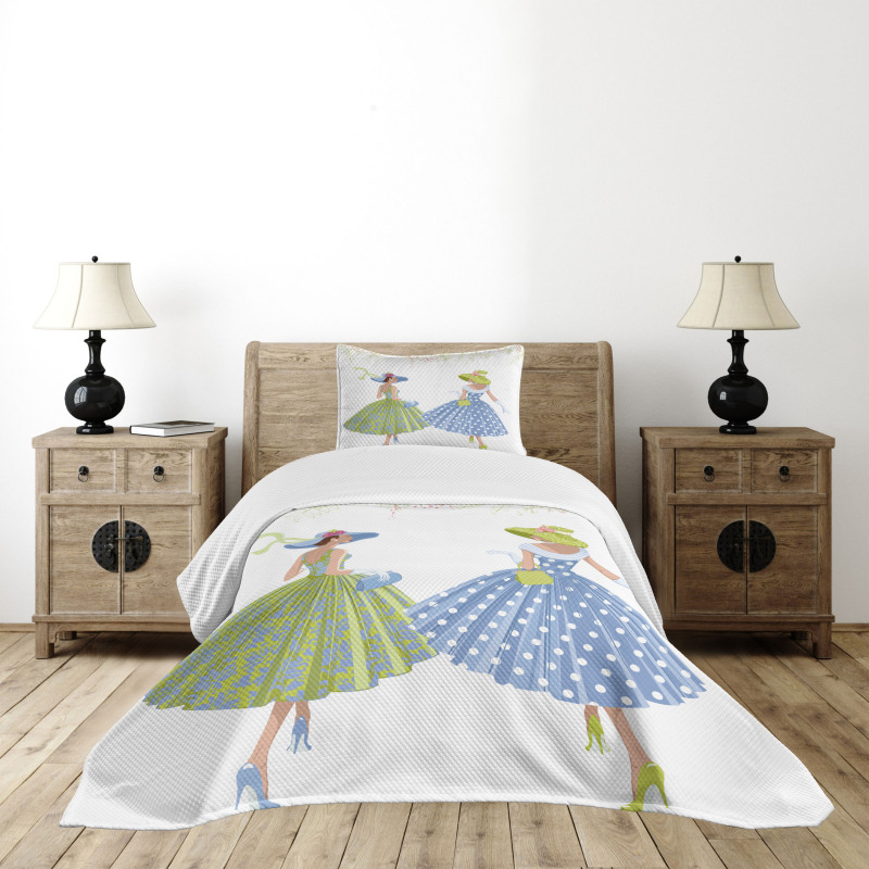 Dressed 2 Women Bedspread Set