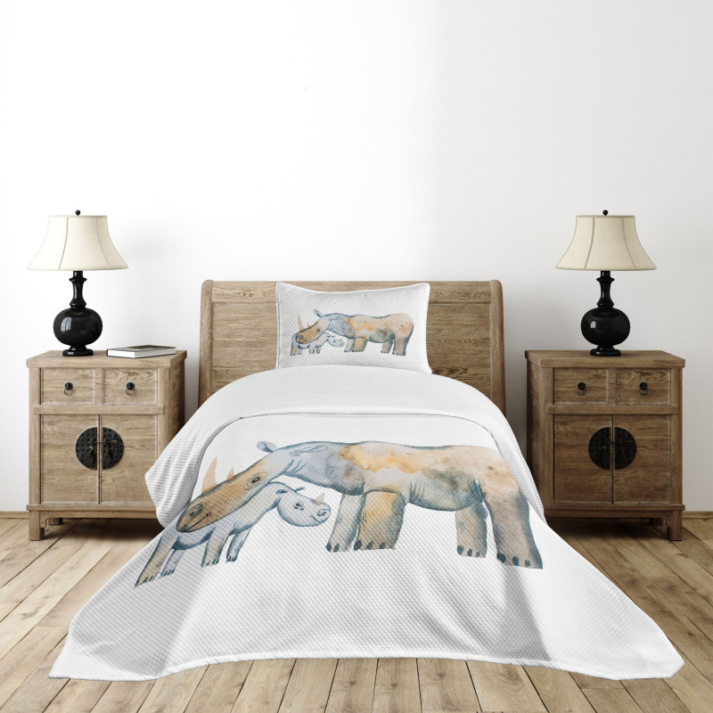 Mother and Baby Animals Bedspread Set