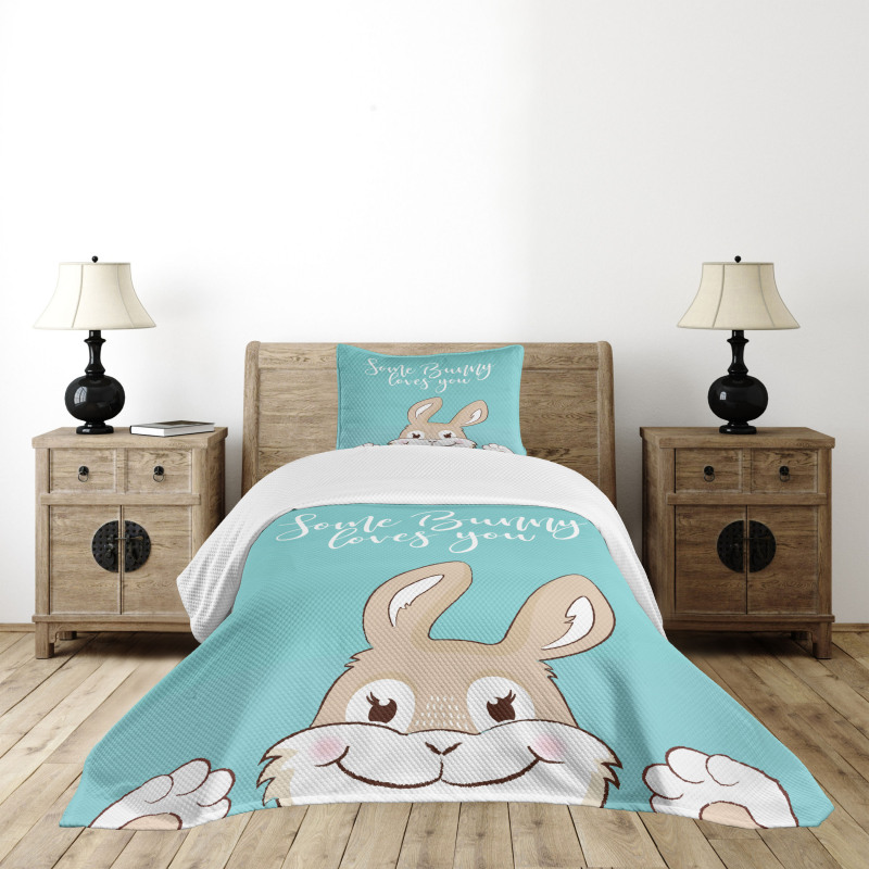 Some Bunny Loves You Bedspread Set