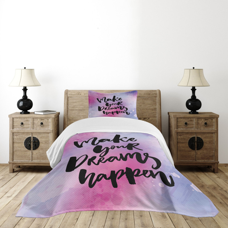 Make Your Dreams Happen Bedspread Set