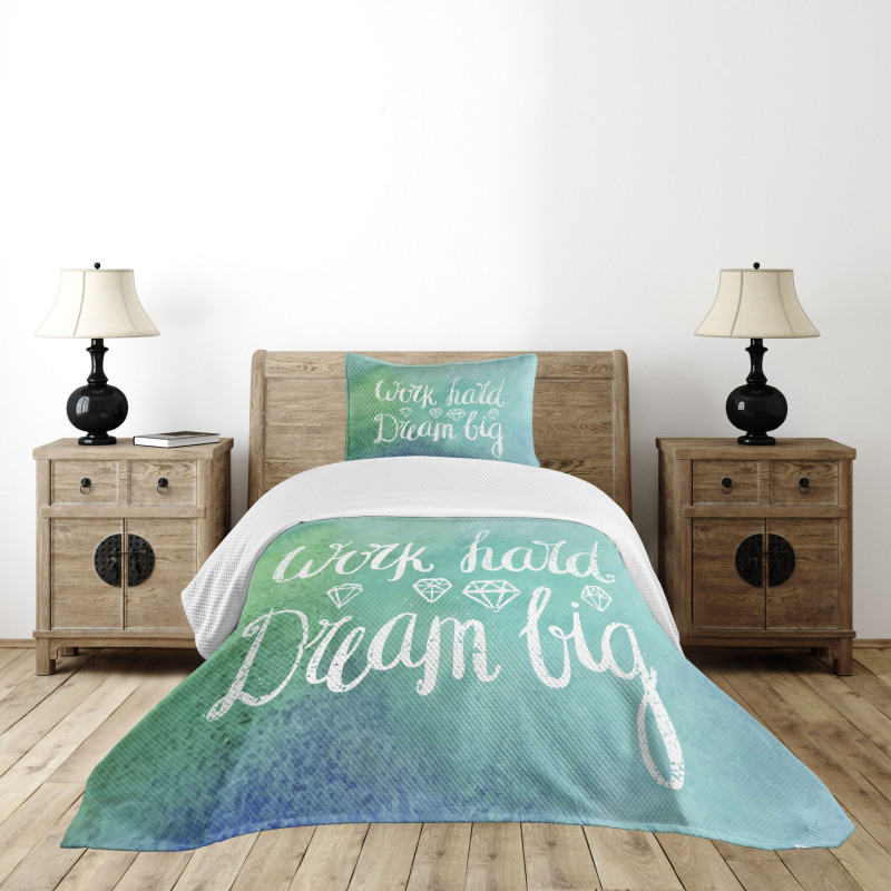 Work Hard Dream Big Bedspread Set