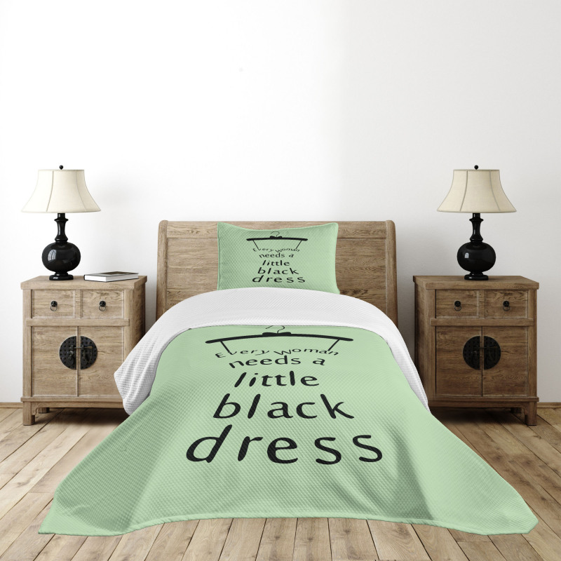 Little Black Dress Bedspread Set