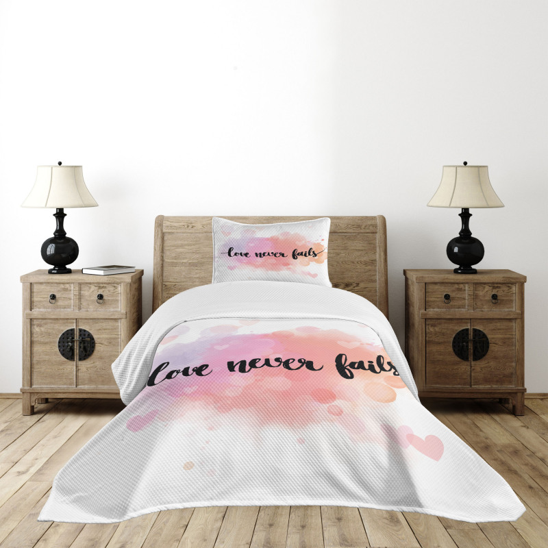 Bokeh Love Never Fails Bedspread Set