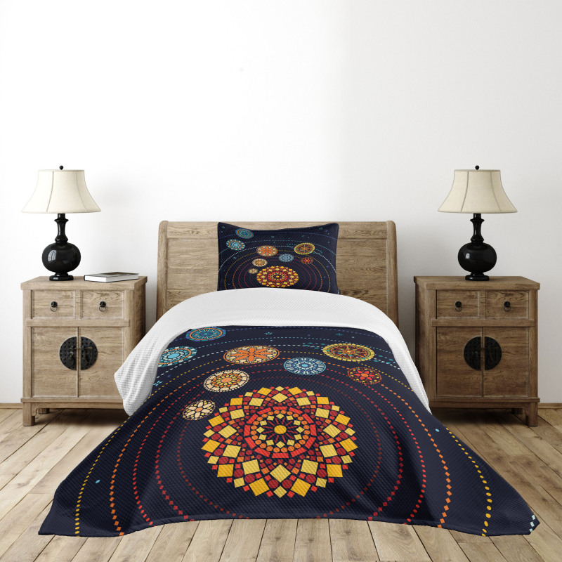 Planet Bedspread Set