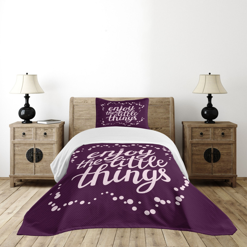 Motivation Boost Phrase Bedspread Set