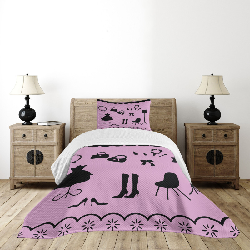 Boutique Shop Elements Bedspread Set