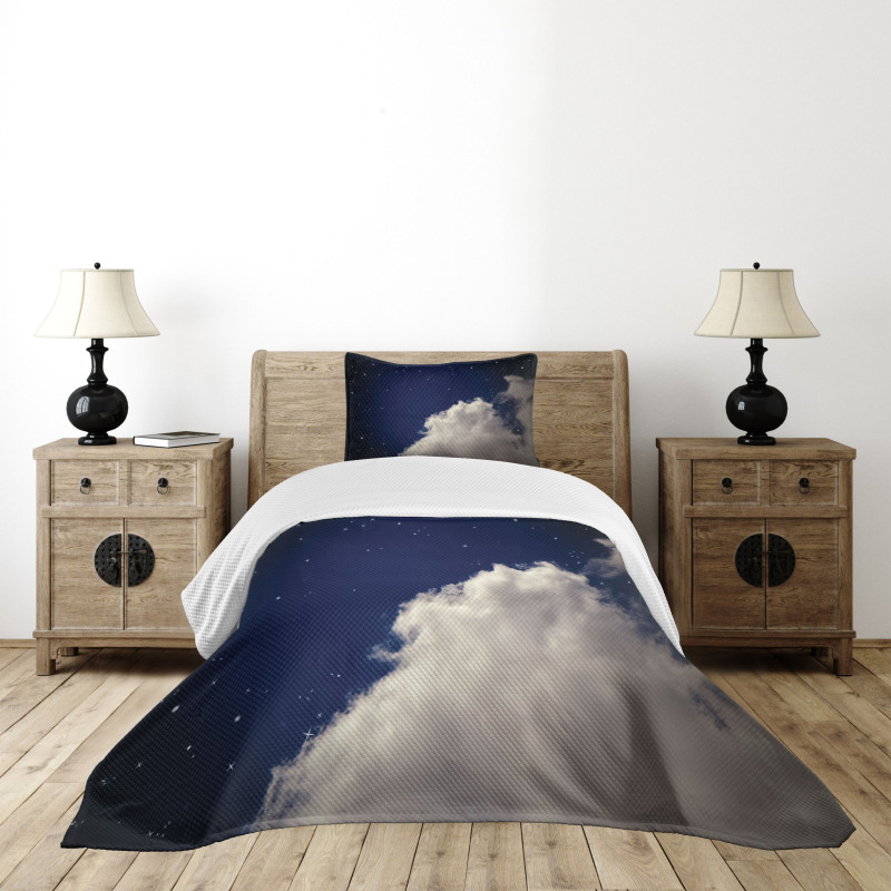 Nocturnal Theme Night Sky Bedspread Set