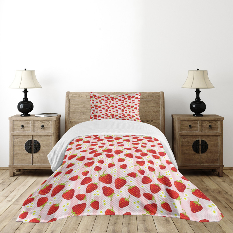 Summer Fruit Snacks Bedspread Set