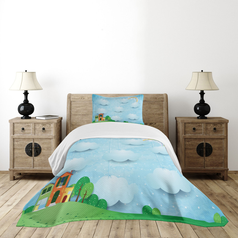 Hanging Cloud Bedspread Set