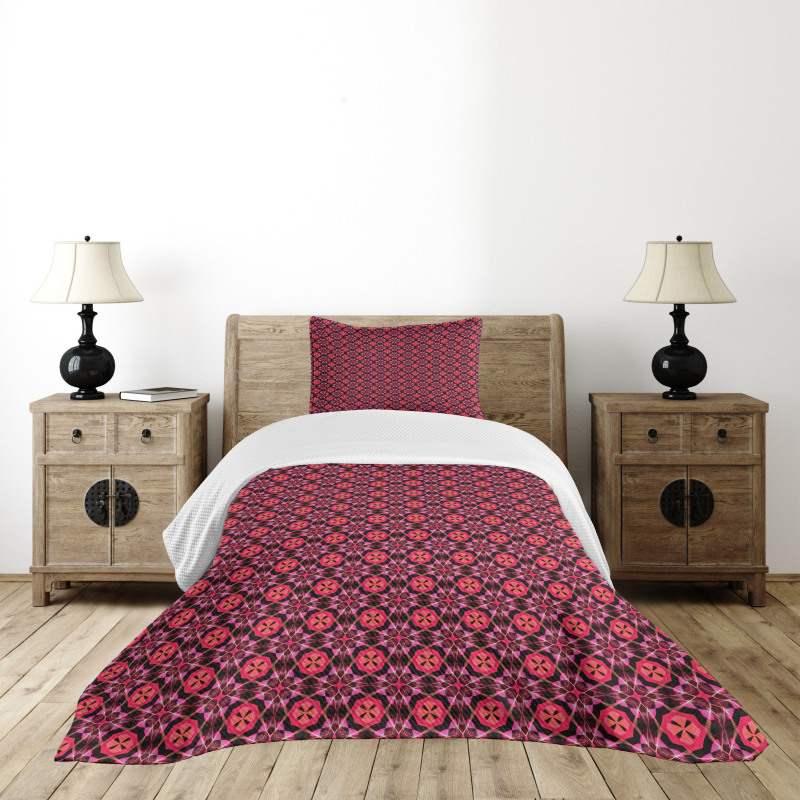 Retro Geometry Bedspread Set