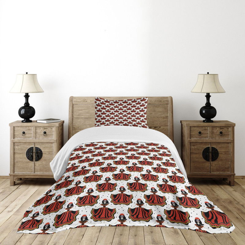 Calavera Catrina Bedspread Set