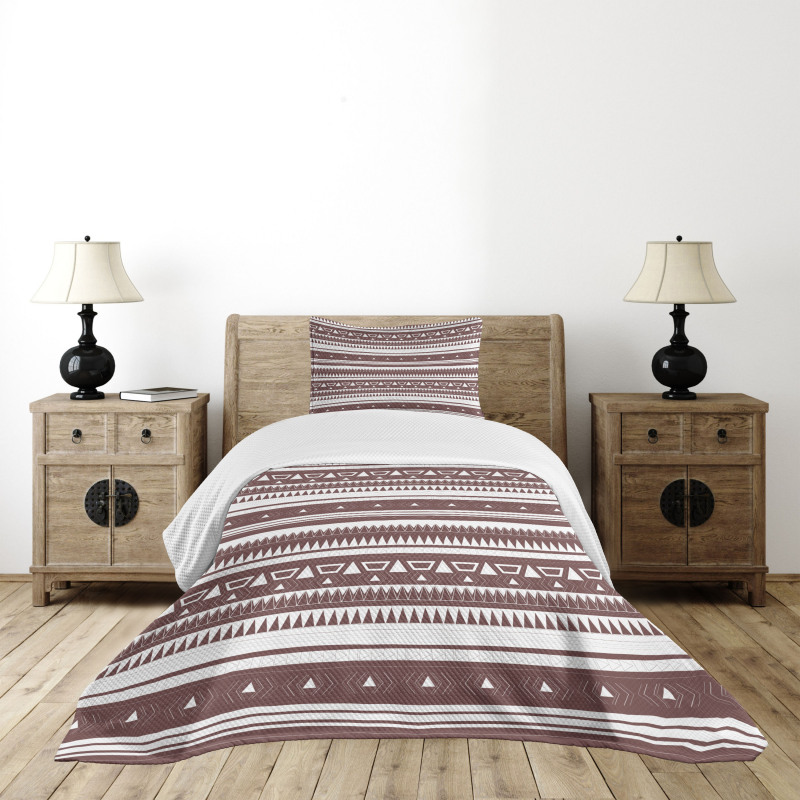 Geometrical Design Bedspread Set