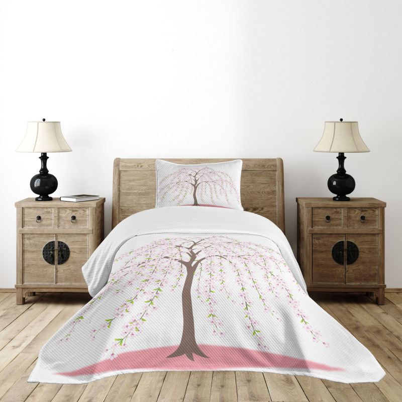 Flowers Oriental Bedspread Set