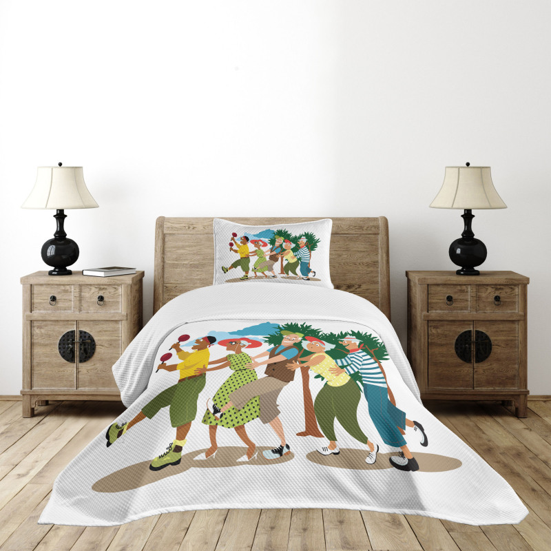 Line Dance Holiday Bedspread Set