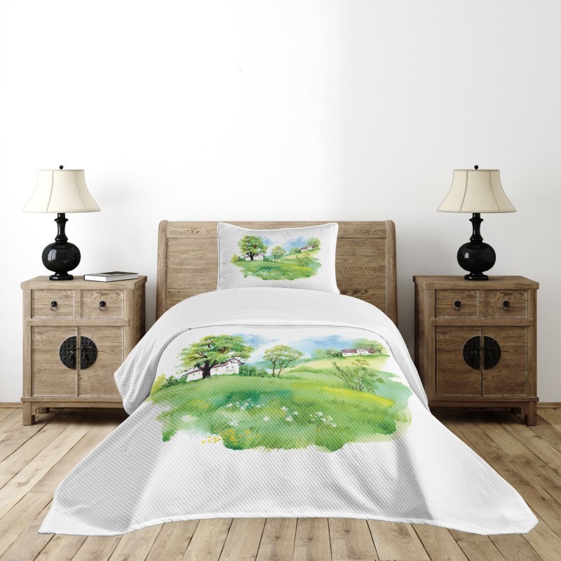 Rural Life in the Nature Bedspread Set