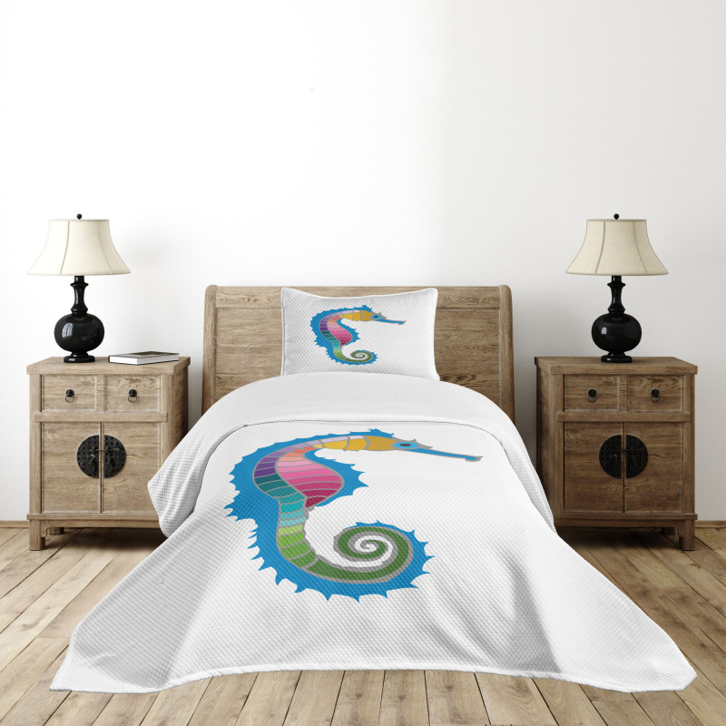 Colorful Graphic Form Bedspread Set